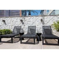 Banqueta Sili I'm In Preto Grifit - 3