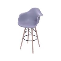 Banqueta Eames Dkr Com Braço Cinza - 1
