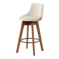 Banqueta Copa Gourmet Design Tecido Linho Bege - 4