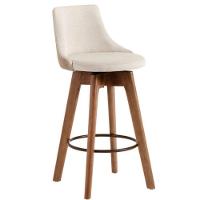 Kit 2 Banquetas Gourmet Para Cozinha Ou Bancada Bege Claro - 5