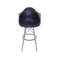 Banqueta Eames Dkr Com Braço Preta - 2