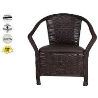 Kit 3 Poltrona Navegantes Fibra Sintética Tabaco Com Marrom