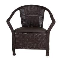 Kit 3 Poltrona Navegantes Fibra Sintética Tabaco Com Marrom - 13