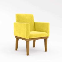 Poltrona Com Base Decoração Copa Do Mundo Brasil Amarelo - 19