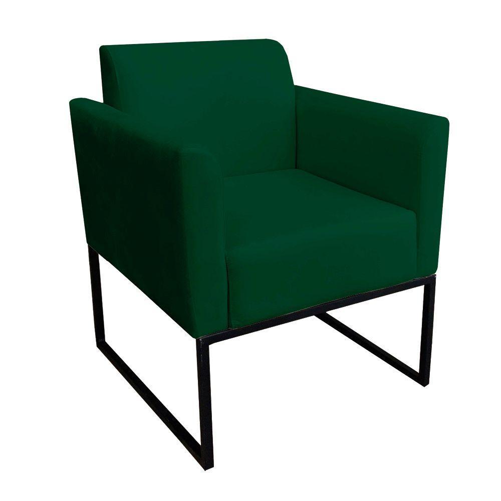 Kit 01 Namoradeira e 01 Poltrona Marisa Suede Base - 3