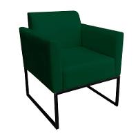 Kit 01 Namoradeira e 01 Poltrona Marisa Suede Base - 5