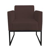 Kit 01 Namoradeira e 01 Poltrona Marisa Suede Base - 3