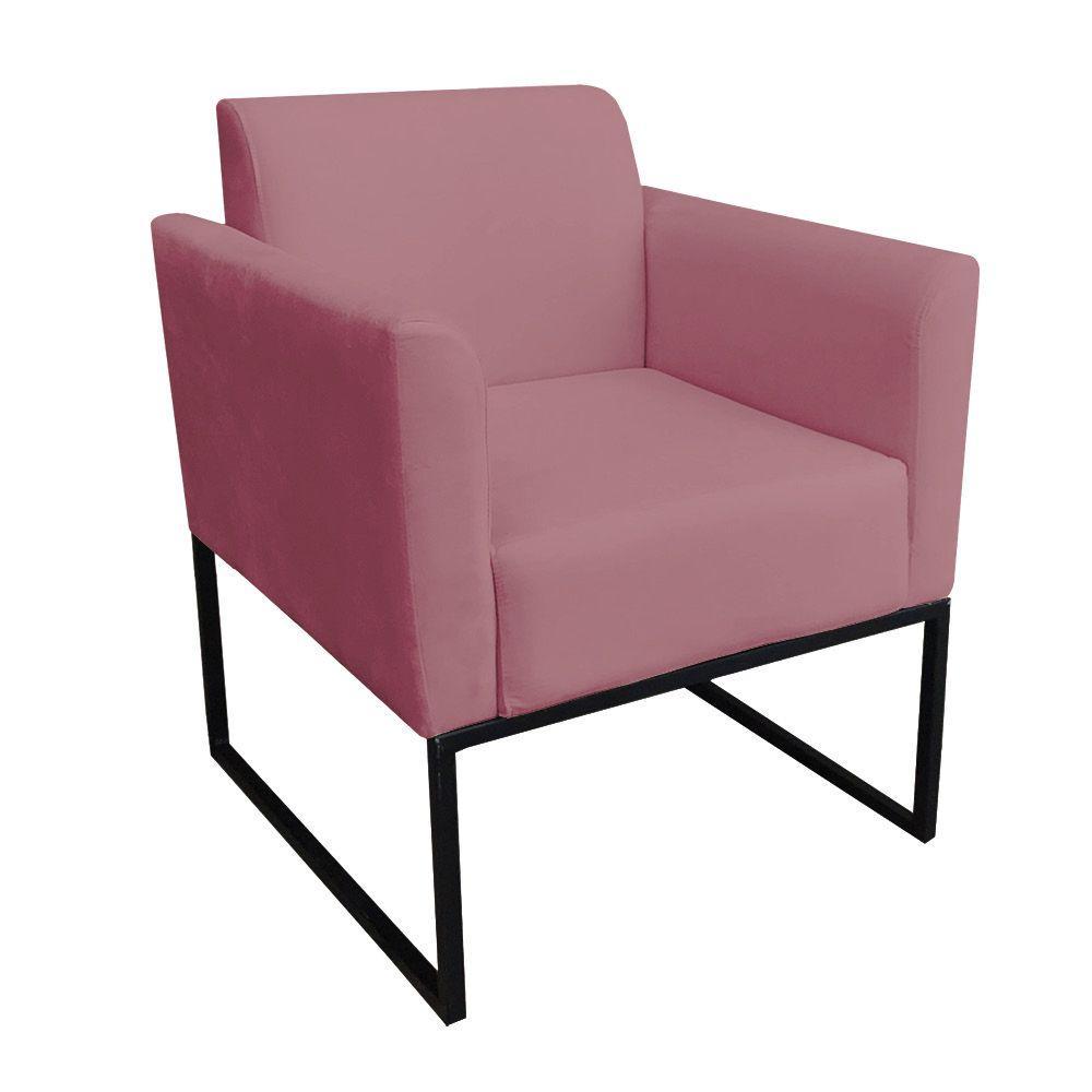 Kit 01 Namoradeira e 01 Poltrona Marisa Suede Base - 2