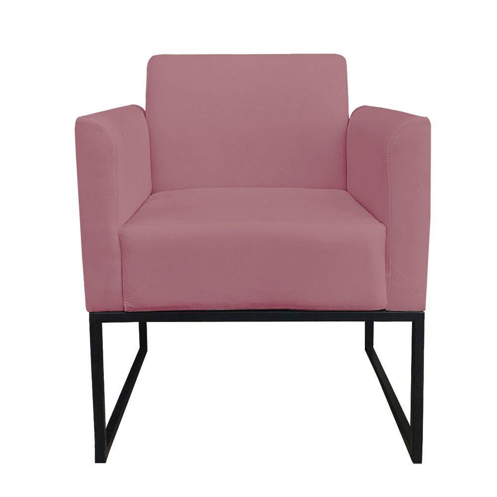 Kit 01 Namoradeira e 01 Poltrona Marisa Suede Base - 4