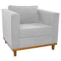 Kit Sofá 2 Lugares Poltrona Europa Corano Branco