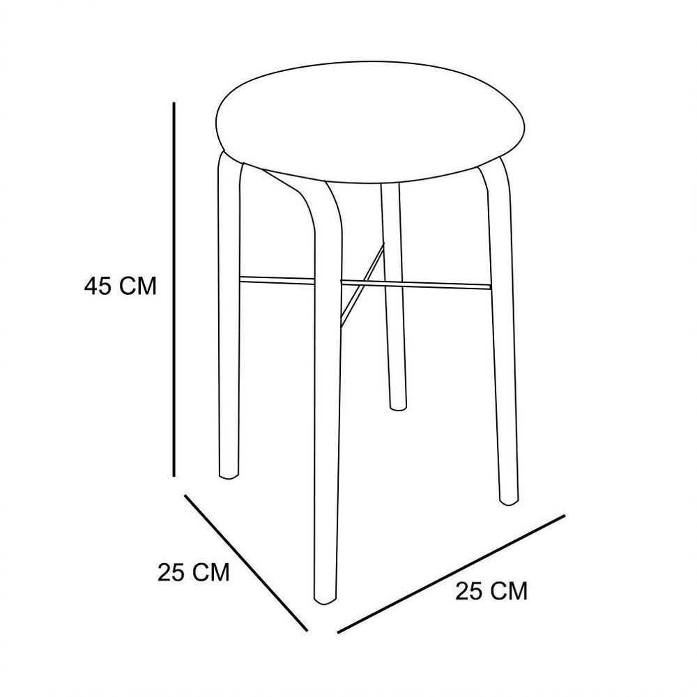 Banqueta Baixa Manu Corino Branco - 5