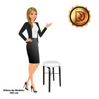 Banqueta Baixa Manu Corino Branco - 3