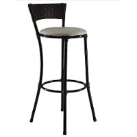 4 Banquetas Altas Forts Fibra Aço Acesse Preto Branco Gelo - 2