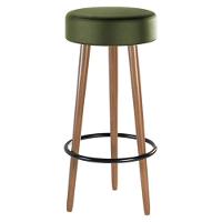 Kit 02 Banquetas Cozinha Londres D-33 Couríssimo Verde - 2