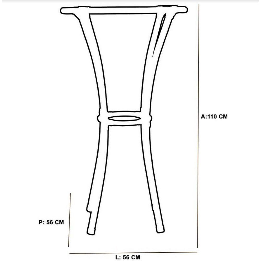 Kit Bistrô 2 Banquetas Alta Forts Fibra Argila Marrom - 3
