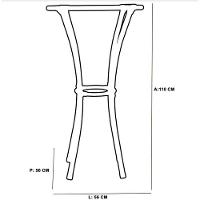 Kit Bistrô 2 Banquetas Alta Forts Fibra Argila Marrom - 3