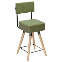 Kit 02 Banquetas 73Cm C/ Encosto Corano Verde - 2