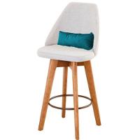 Kit 10 Banquetas Bege Claro E Almofada Corino Azul Turquesa - 10