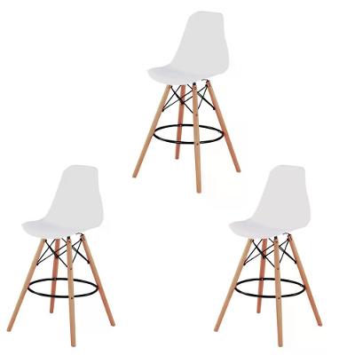 Kit 03 Banqueta Eiffel - Branco Branco