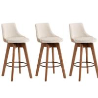 Kit 3 Banquetas Copacabana Gourmet-tecido Linho 56 - 2