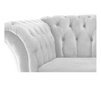 Poltrona Decorativa Chesterfield Branco - 3