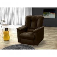 Poltrona Do Papai Reclinável Motorizada Porsche - Veludo Marrom Escuro - 2