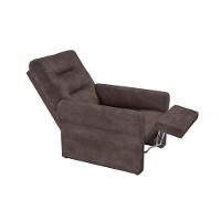 Poltrona Do Papai Reclinável Clio - Veludo Marrom Escuro - 3