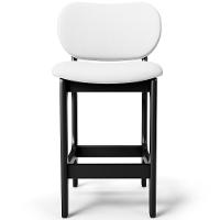 Kit 06 Banquetas Baixa Bar Cozinha E Sala De Jantar Fixa Betta L02 Preto Facto Branco - Lyam Decor - 3