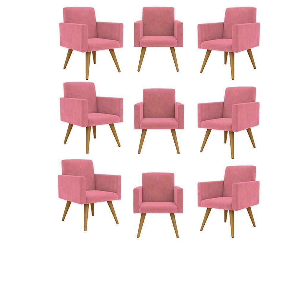 Kit 09 Poltronas Sala, Quarto, Escritorio Rosa - 1