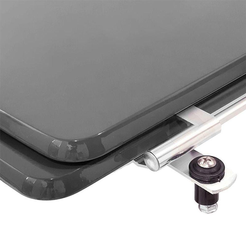 Tampa De Vaso Ibiza Cinza Ambar Para Bacia Incepa - 3