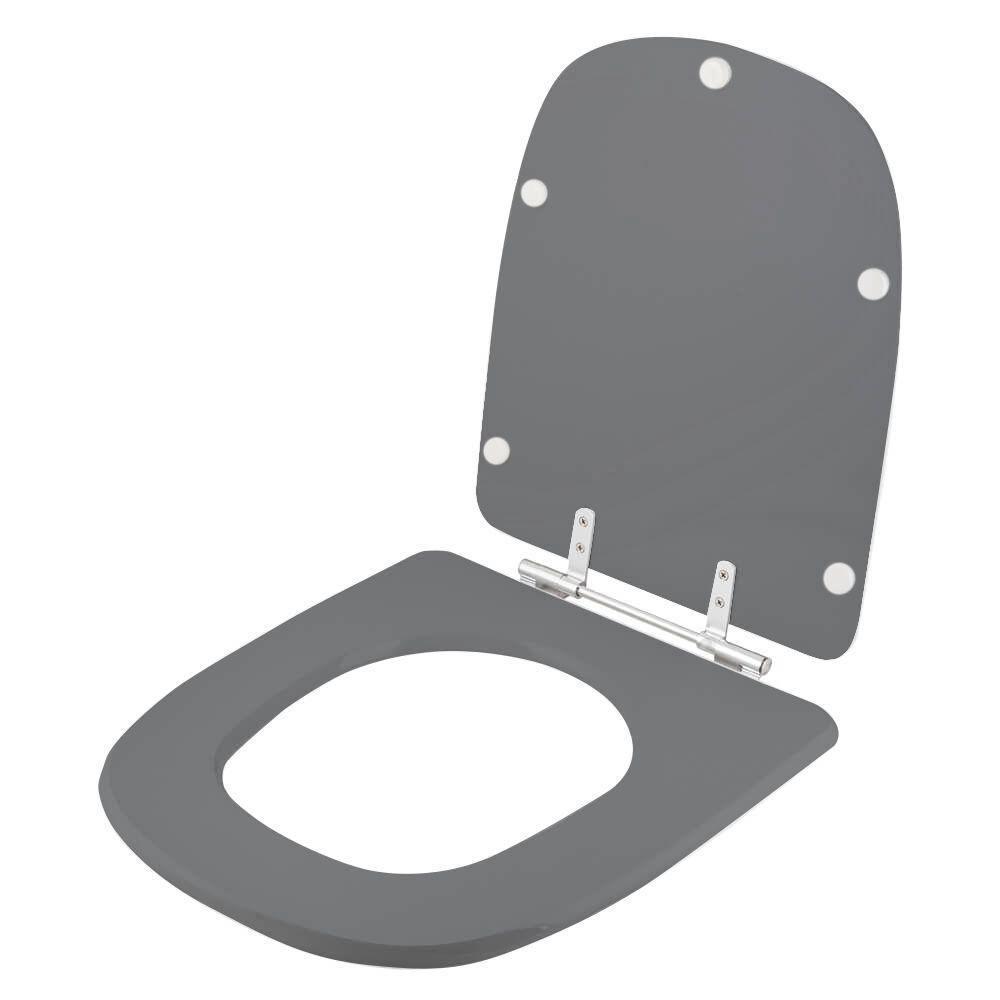 Tampa De Vaso Ibiza Cinza Ambar Para Bacia Incepa - 5