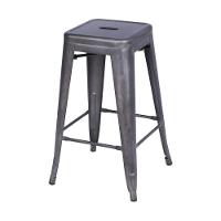 Banqueta Média Tolix Iron Titan Em Aço Bronze - 1