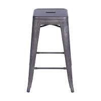 Banqueta Média Tolix Iron Titan Em Aço Bronze - 4