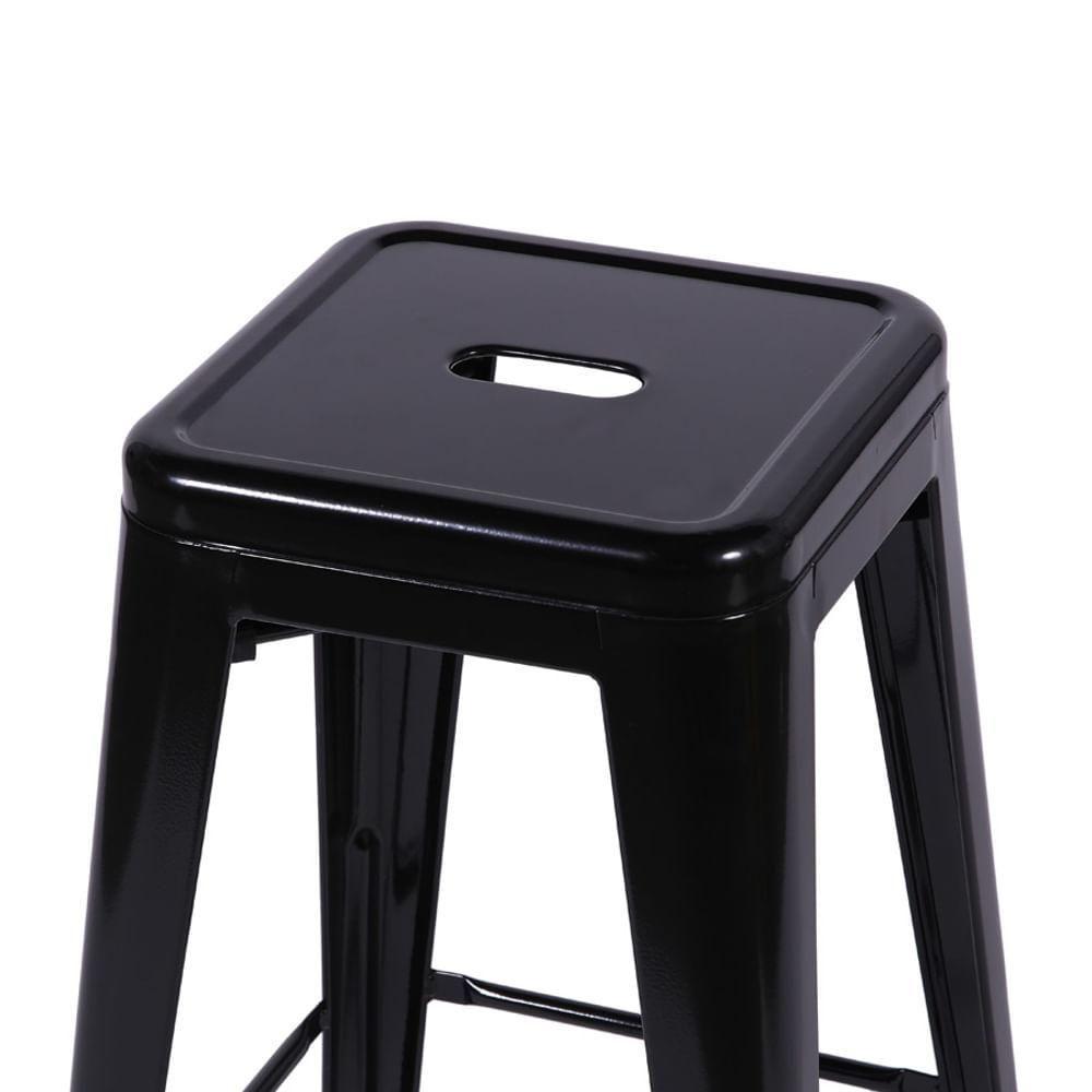 Banqueta Média Tolix Iron Titan Em Aço Preta - 3