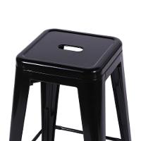 Banqueta Média Tolix Iron Titan Em Aço Preta - 5