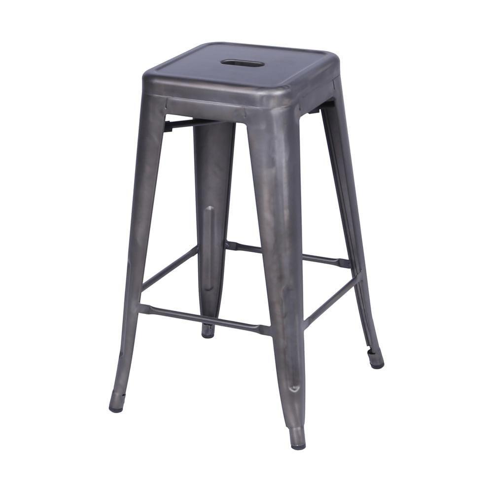 Banqueta Alta Tolix Iron Titan Em Aço Bronze - 1