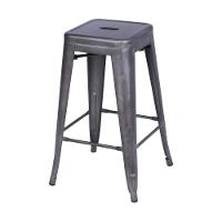 Banqueta Alta Tolix Iron Titan Em Aço Bronze - 1