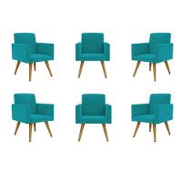 Kit 06 Poltronas Sala, Quarto, Escritorio azul Turquesa - 1