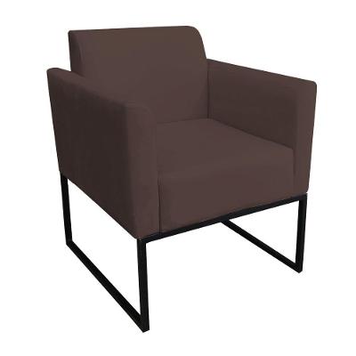 Poltrona Marisa Suede Marrom