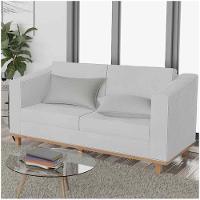 Kit Sofá 2 Lugares 2 Poltronas Europa Corano Branco - 6