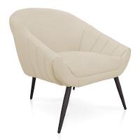 Kit 01 Namoradeira 02 Lugares E 02 Poltronas Giovana Linho Pés Palito De Ferro A19 Grosso Bege - 5