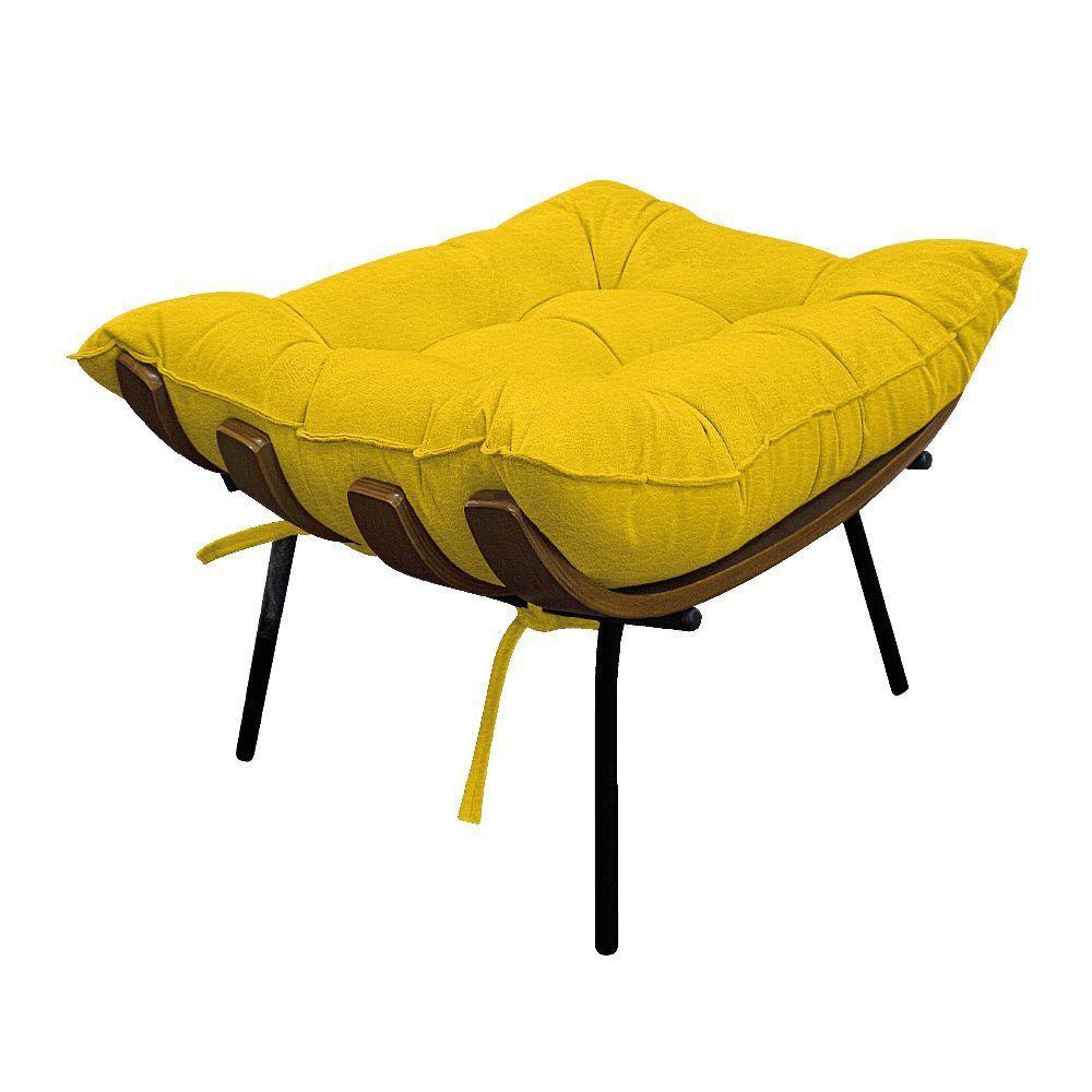 Kit 02 Poltronas E Puff Costela Base Fixa Corano - 2