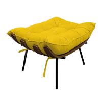 Kit 02 Poltronas E Puff Costela Base Fixa Corano - 2