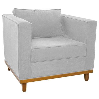 Poltrona Decorativa Europa Corano Doce Sonho Móveis Cor Branco