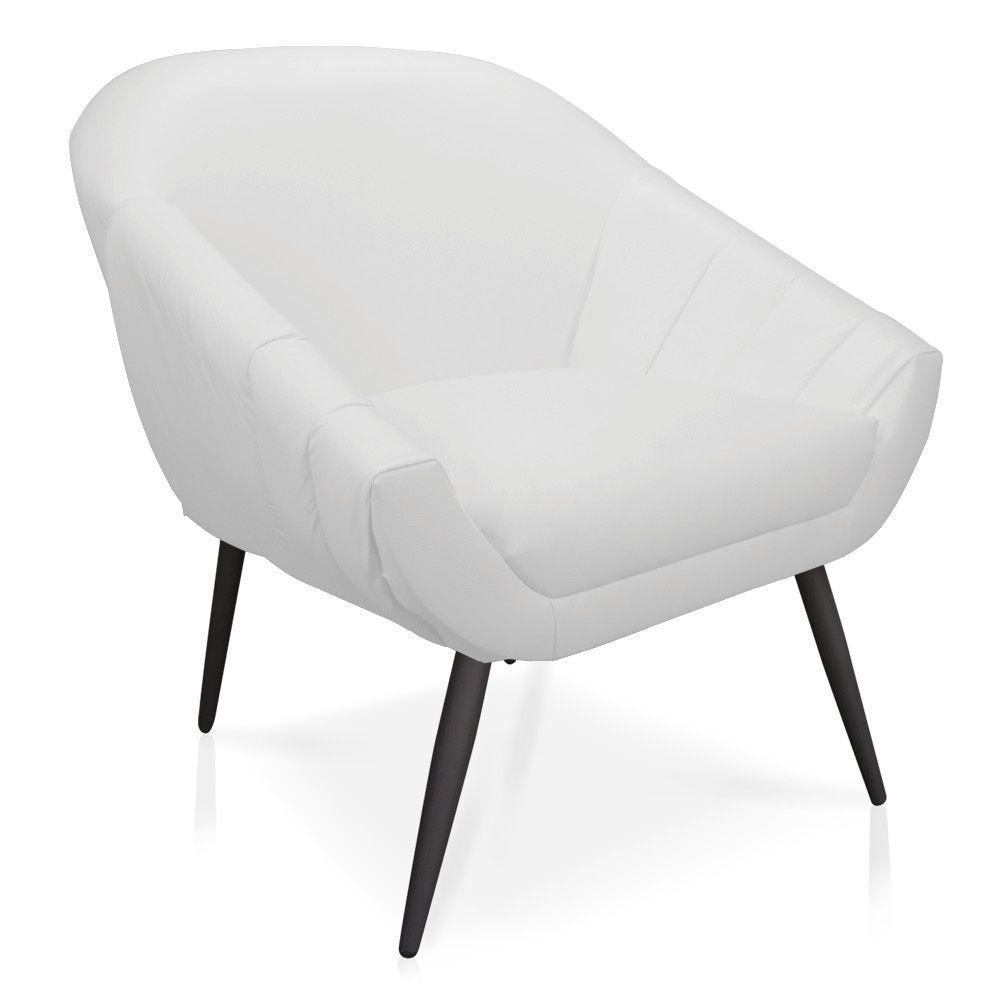 Kit 01 Namoradeira 02 Lugares E 01 Poltrona Giovana Corino Branco Pés Palito De Ferro - 4