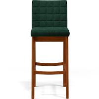Banqueta Alta Cozinha De Jantar Fixa Mila B04 Bouclê Verde - 7