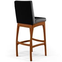 Banqueta Alta Cozinha De Jantar Fixa Mila B04 Preto - 2