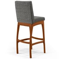 Kit 04 Banquetas Altas Mila Linho Cinza Escuro - 2