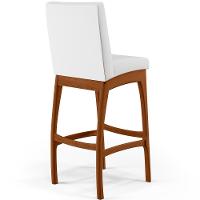 Kit 04 Banquetas Altas Cozinha Mila B04 Facto Branco Fosco - 2