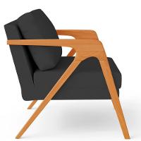 Kit 02 Poltronas Pietra L02 Suede Preto - 3